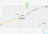 Map of St. Francis County Arkansas