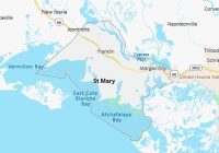 Map of St. Mary Parish Louisiana