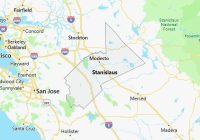 Map of Stanislaus County California