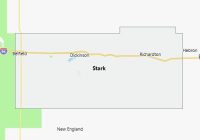 Map of Stark County North Dakota