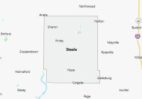 Map of Steele County North Dakota