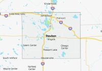 Map of Steuben County Indiana