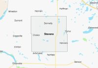 Map of Stevens County Minnesota