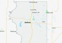 Map of Sullivan County Indiana