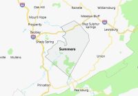 Map of Summers County West Virginia