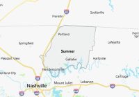 Map of Sumner County Tennessee