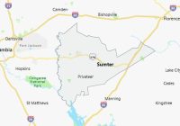 Map of Sumter County South Carolina