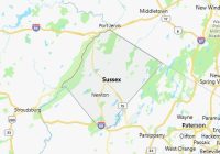Map of Sussex County New Jersey