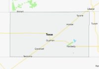 Map of Texas County Oklahoma
