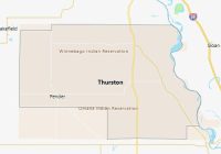 Map of Thurston County Nebraska
