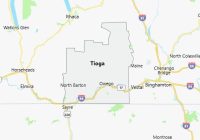 Map of Tioga County New York
