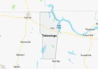 Map of Tishomingo County Mississippi