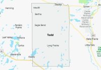 Map of Todd County Minnesota