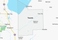 Map of Tuscola County Michigan