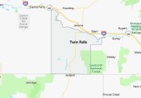 Map of Twin Falls County Idaho