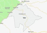 Map of Tyler County West Virginia