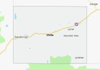 Map of Uinta County Wyoming
