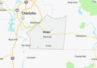 Map of Union County North Carolina