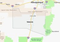 Map of Valencia County New Mexico