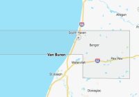 Map of Van Buren County Michigan