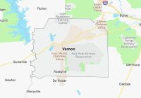 Map of Vernon Parish Louisiana