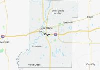 Map of Vigo County Indiana
