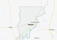 Map of Wabash County Illinois