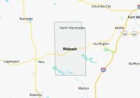 Map of Wabash County Indiana