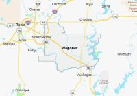 Map of Wagoner County Oklahoma