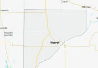 Map of Warren County Indiana