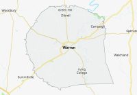 Map of Warren County Tennessee