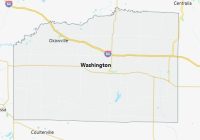Map of Washington County Illinois