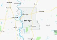 Map of Washington County Mississippi
