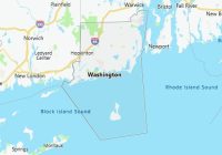 Map of Washington County Rhode Island