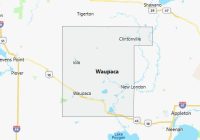 Map of Waupaca County Wisconsin