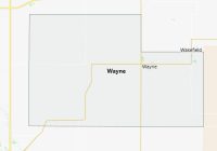 Map of Wayne County Nebraska