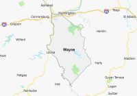 Map of Wayne County West Virginia
