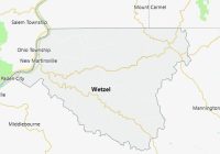 Map of Wetzel County West Virginia