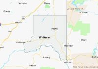 Map of Whitman County Washington