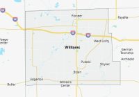Map of Williams County Ohio