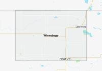 Map of Winnebago County Iowa