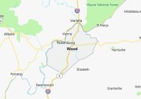 Map of Wood County West Virginia