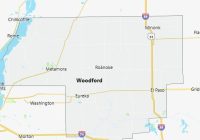 Map of Woodford County Illinois