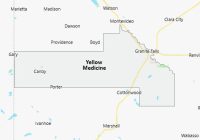 Map of Yellow Medicine County Minnesota